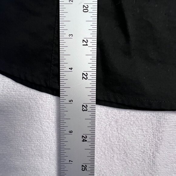 Express Design Studio Black XS Button Up Tank Top Collar Silver Buttons - Picture 9 of 10